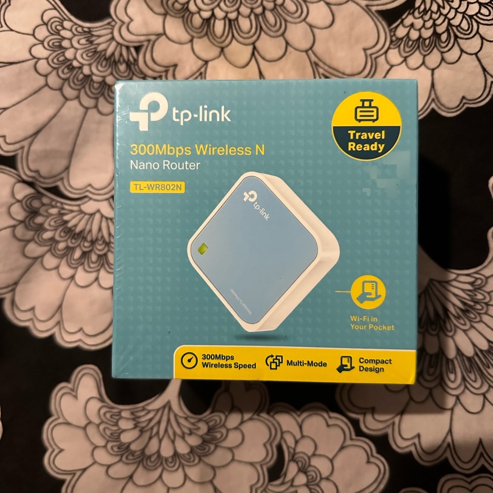 Brand New TP-Link Blue and White Wireless Router - Networking Essential